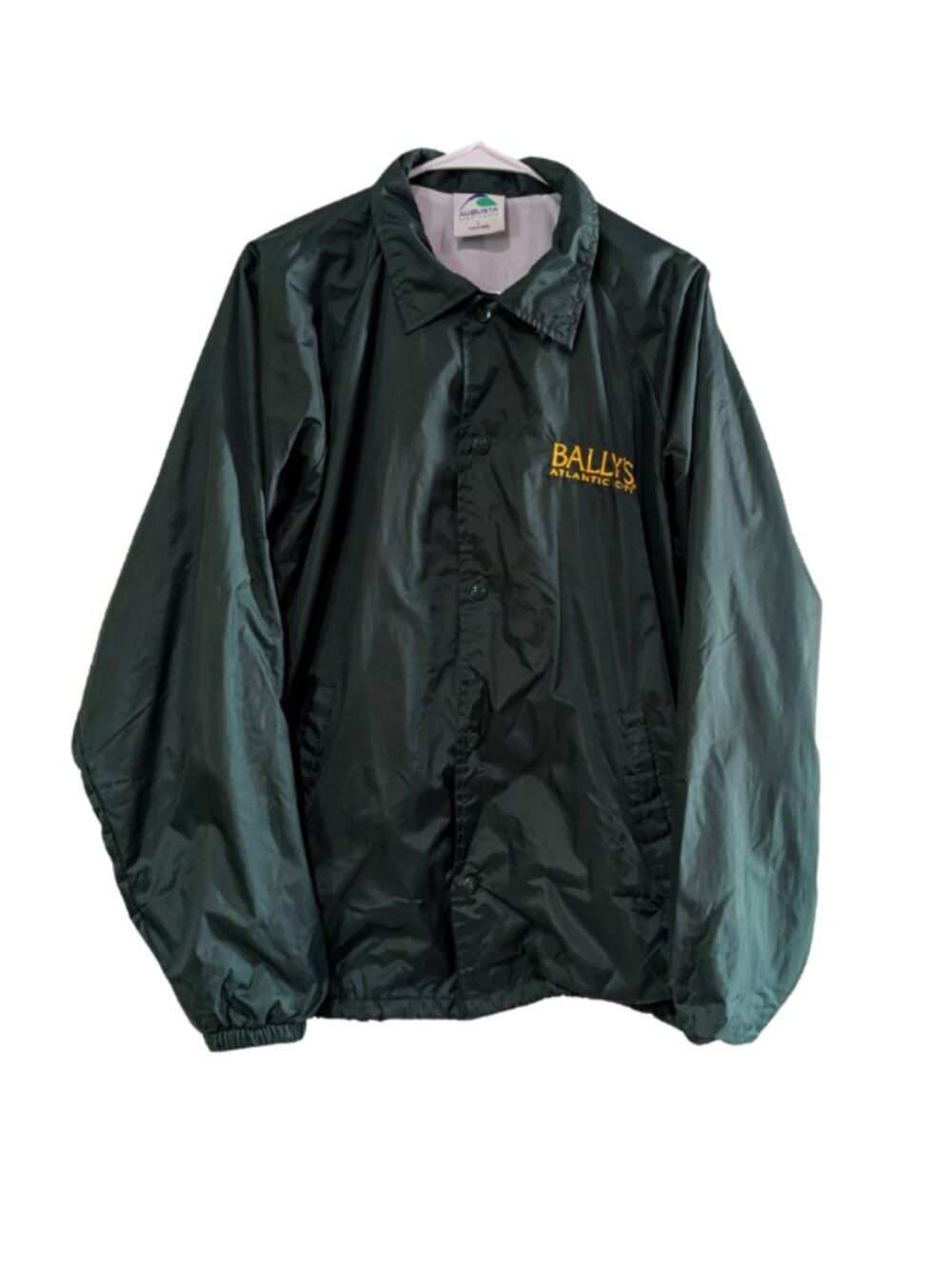 Augusta Sportswear Men's Windbreaker Jacket, Green, Large, Bally's Atlantic City